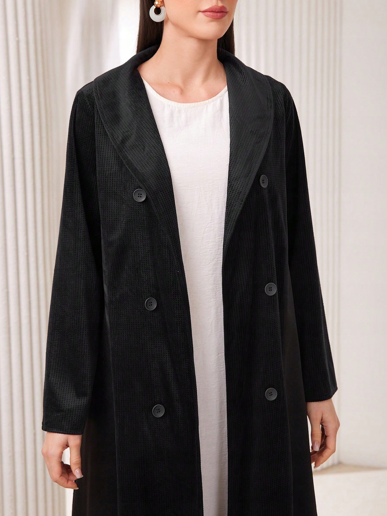 Elegantní Černý Bez Zapínání, Shein XL 42