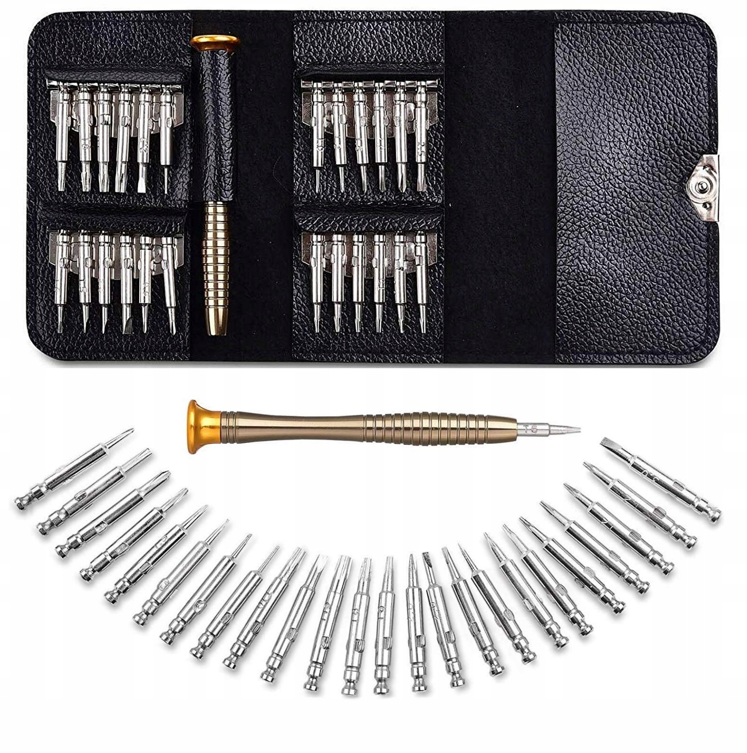 ZESTAW ŚRUBOKRĘTÓW PRECYZYJNYCH SERWISOWYCH WKRĘTAKI TORX BITY ETUI 140 EL.