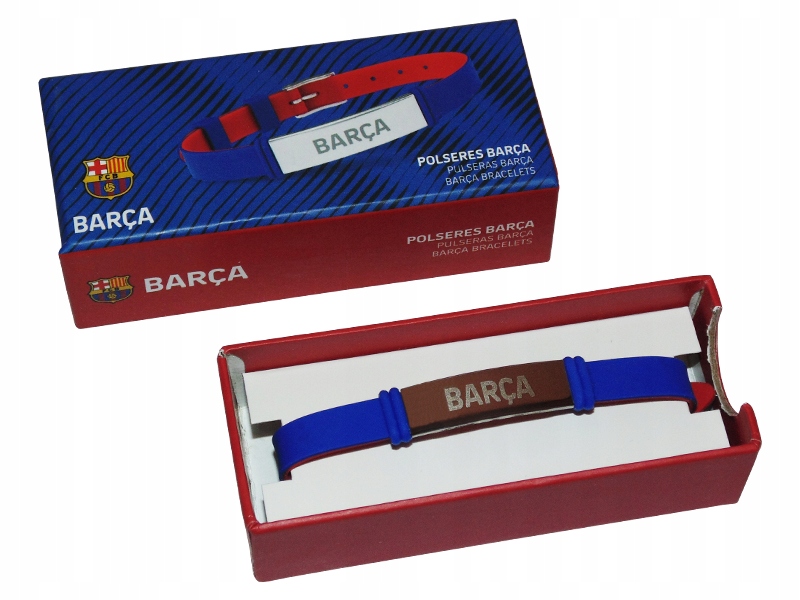 Fc Barcelona Silikonowa Bransoletka Klubowa Opaska Niebiesko-czerwona Barca