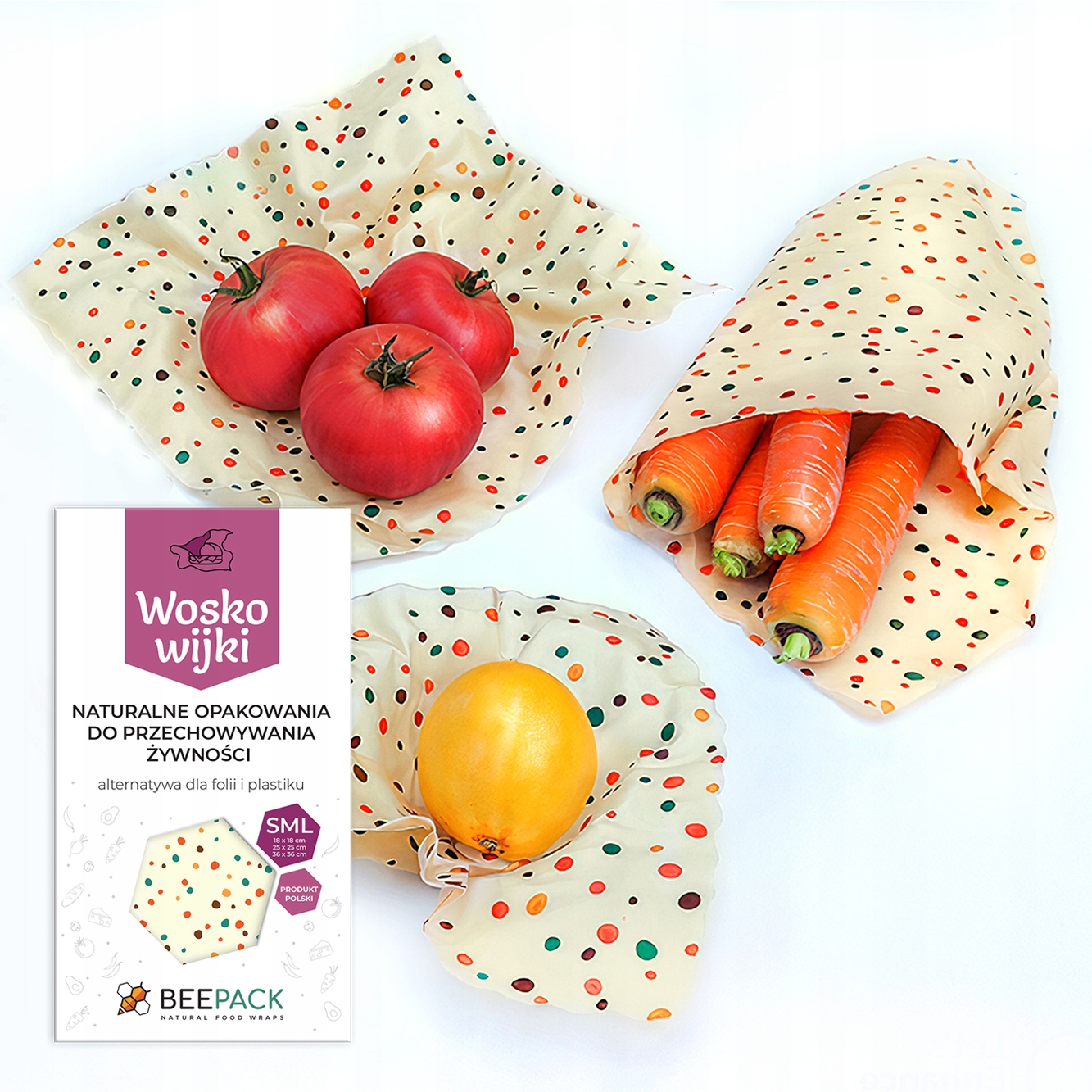 Woskowijki Zestaw SML Groszki