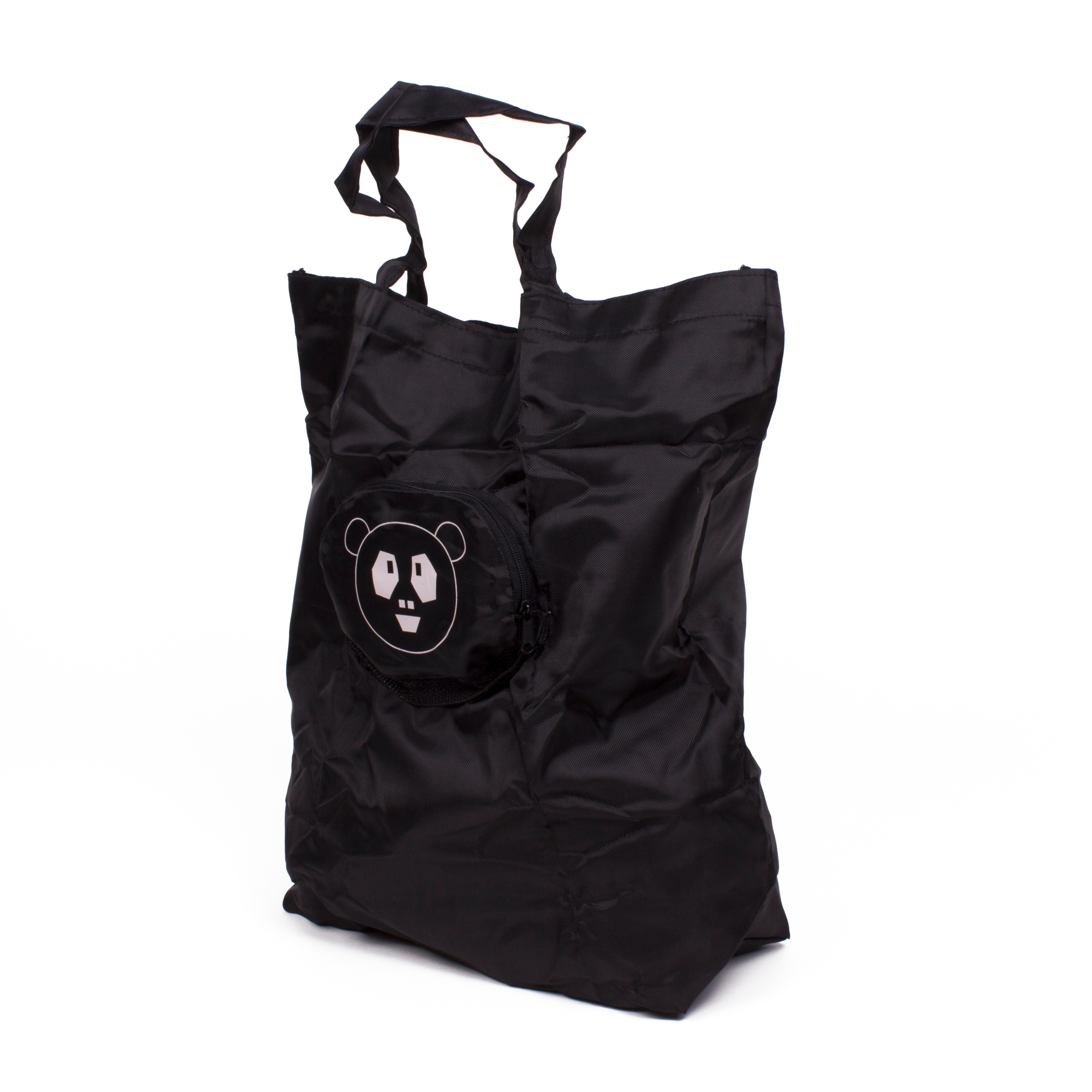 

składana Ekologiczna Torba na Zakupy czarna 39x28