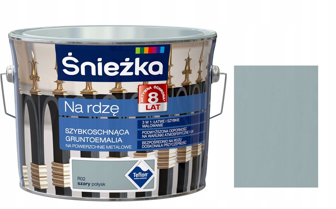 

Śnieżka Emalia Na Rdzę Szary Połysk R02 2.5L