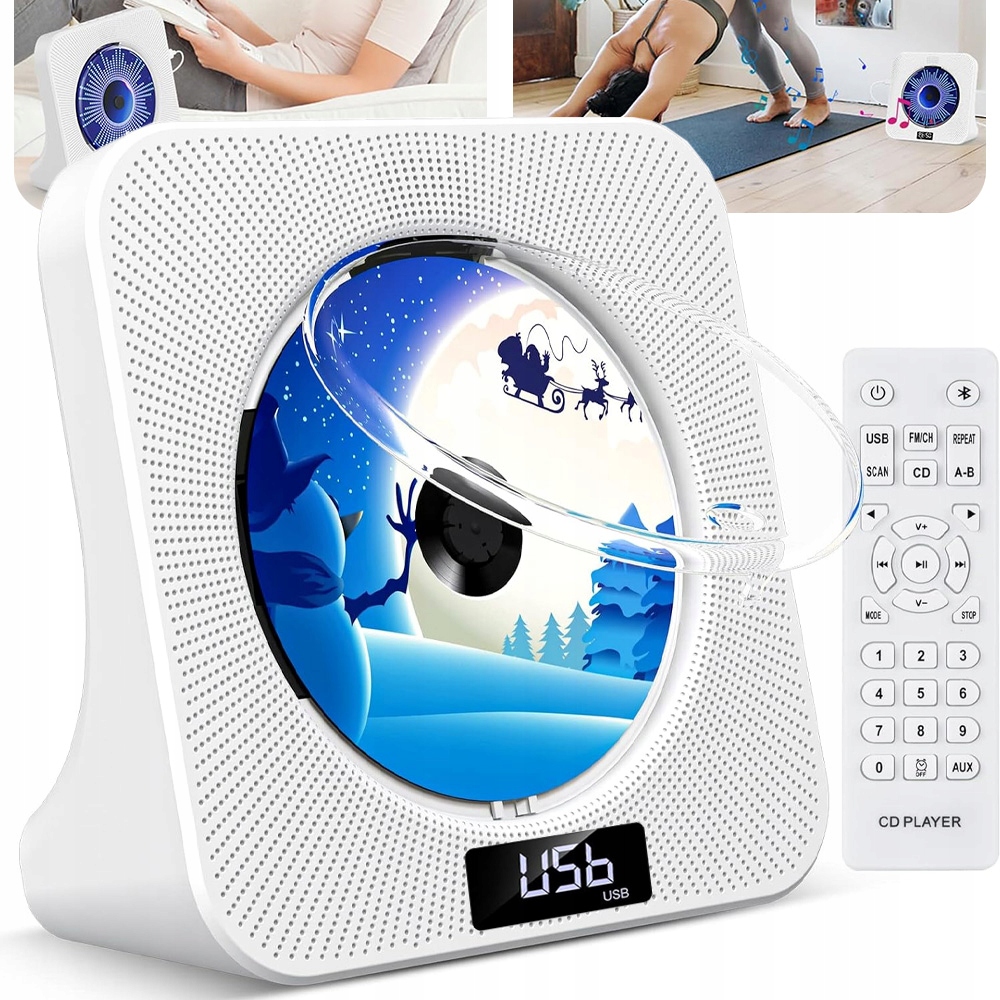 Přenosný Přehrávač CD Reproduktor Přehrávání Disku S Bluetooth Albem