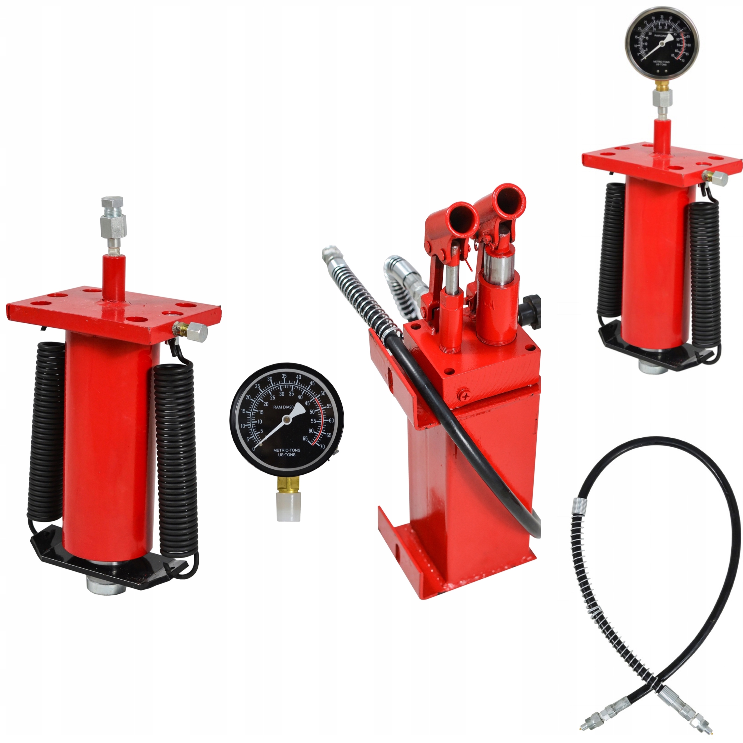 Набор пресс 50т 2-ступенчатый насос привод таймер