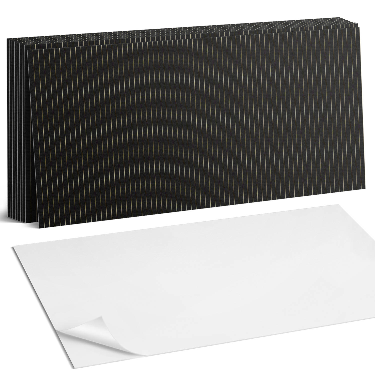Balíček samolepících Pvc dlaždic Vertikální rytmické pruhy 10 x 40 x 20 cm
