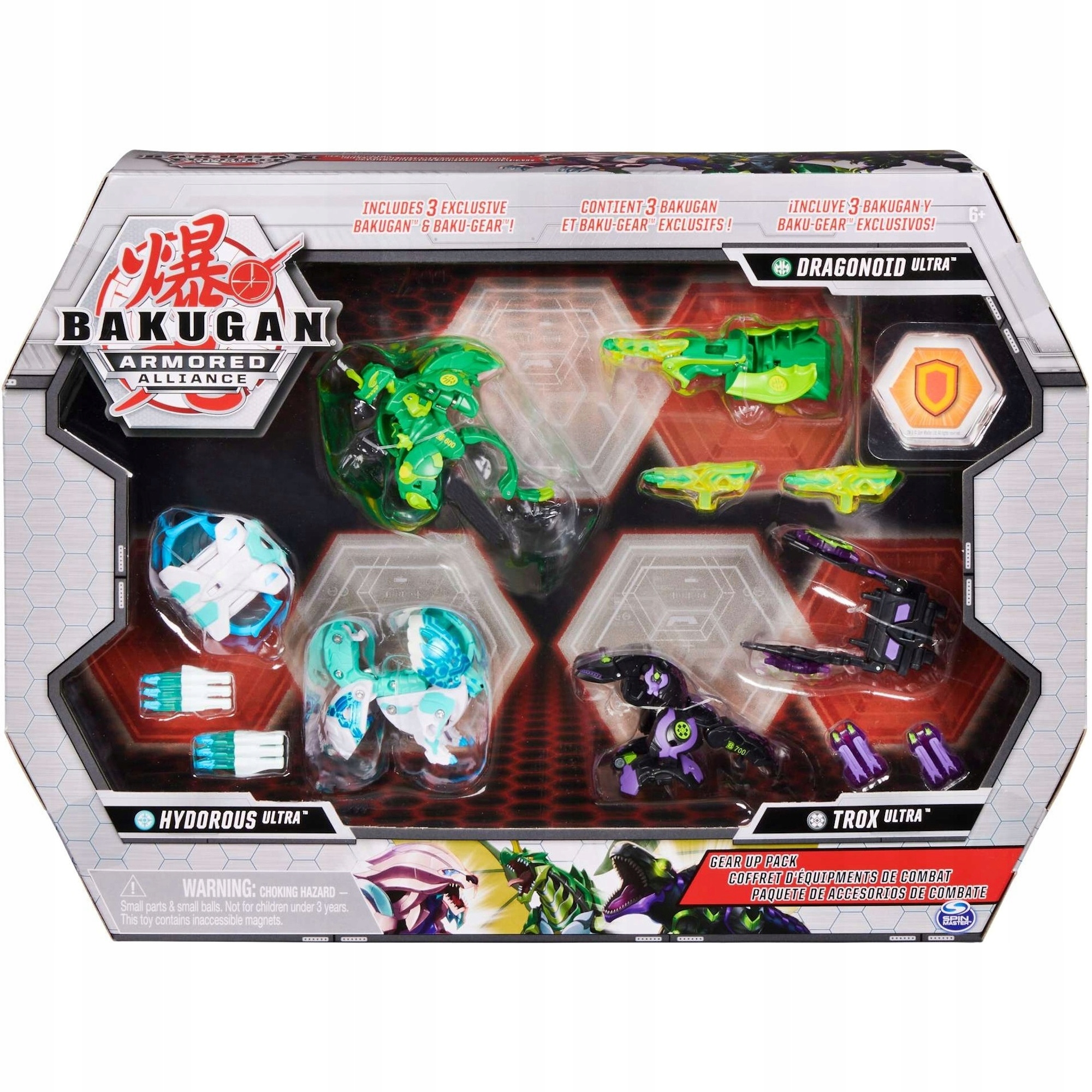 

Bakugan Zestaw Gear Up Dragonoid Hydorous Trox