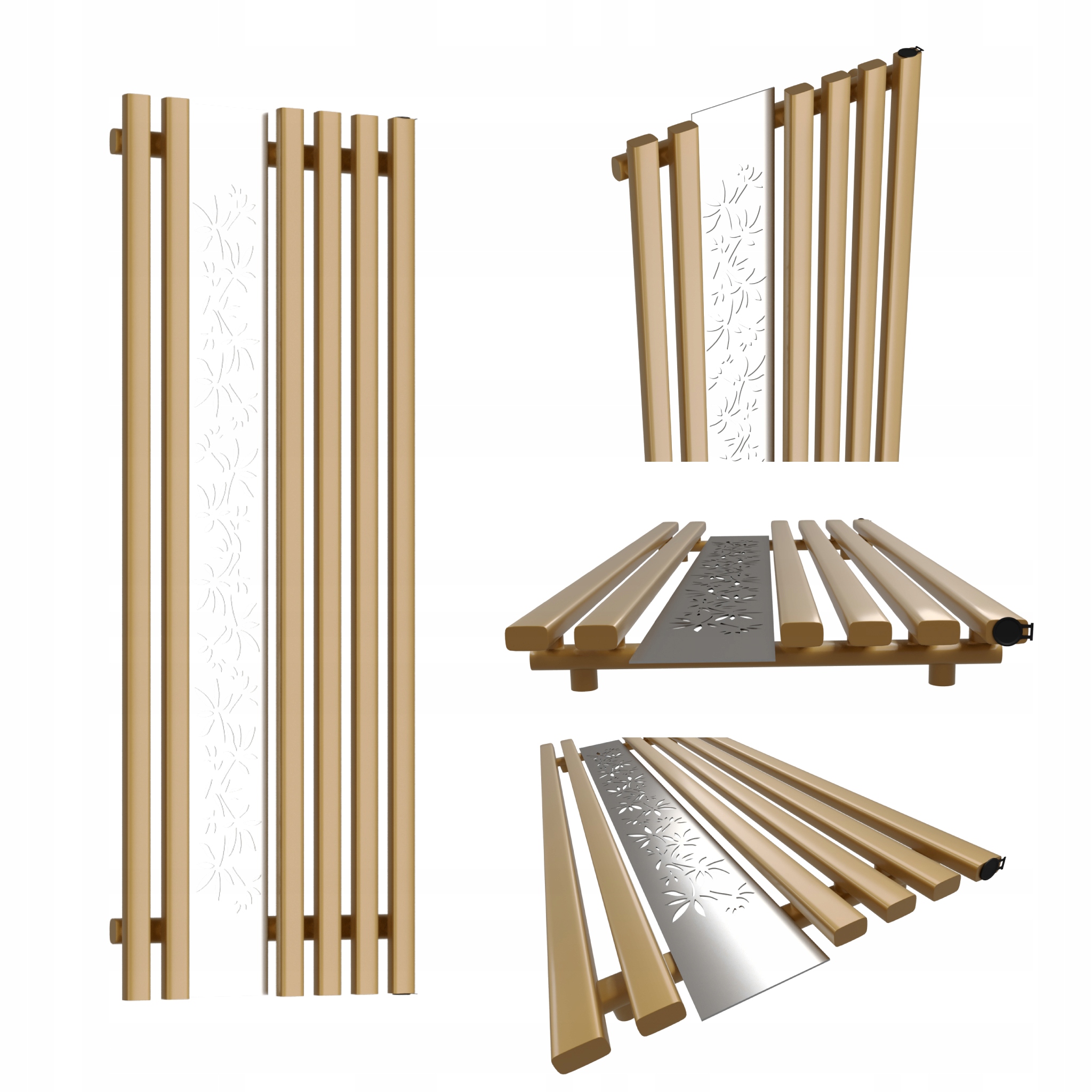 Dekorativní radiátor Flower 140x60 Antik