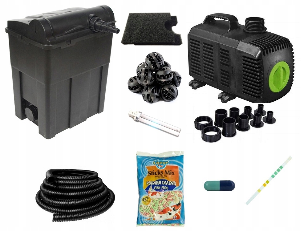 

Filtr Do Oczka 9000L Lampa UV11W+POMPA 3500l/h+WĄŻ