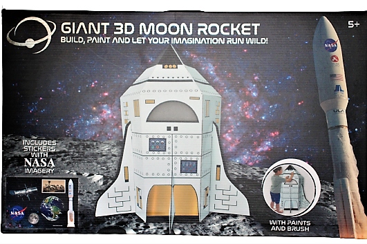 

Rakieta Kartonowa Nasa Do Malowania Duża