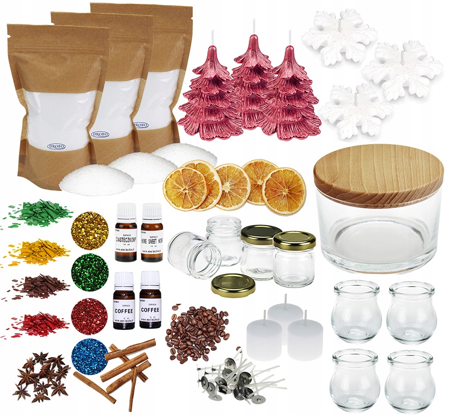 Sada na výrobu svíček svíčky na vánoční stromek pro vánoční dekorace 18
