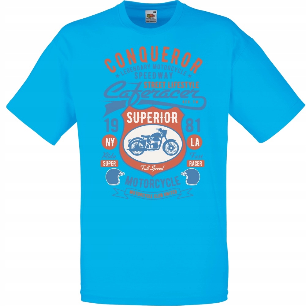 

Koszulka motocykl motocyklista sport L lazurowa