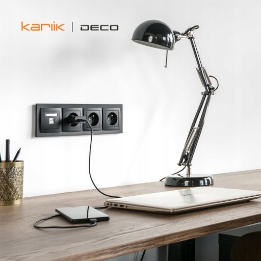 KARLIK DECO Gniazdo hermetyczne 12DGPB-1zd Marka Karlik