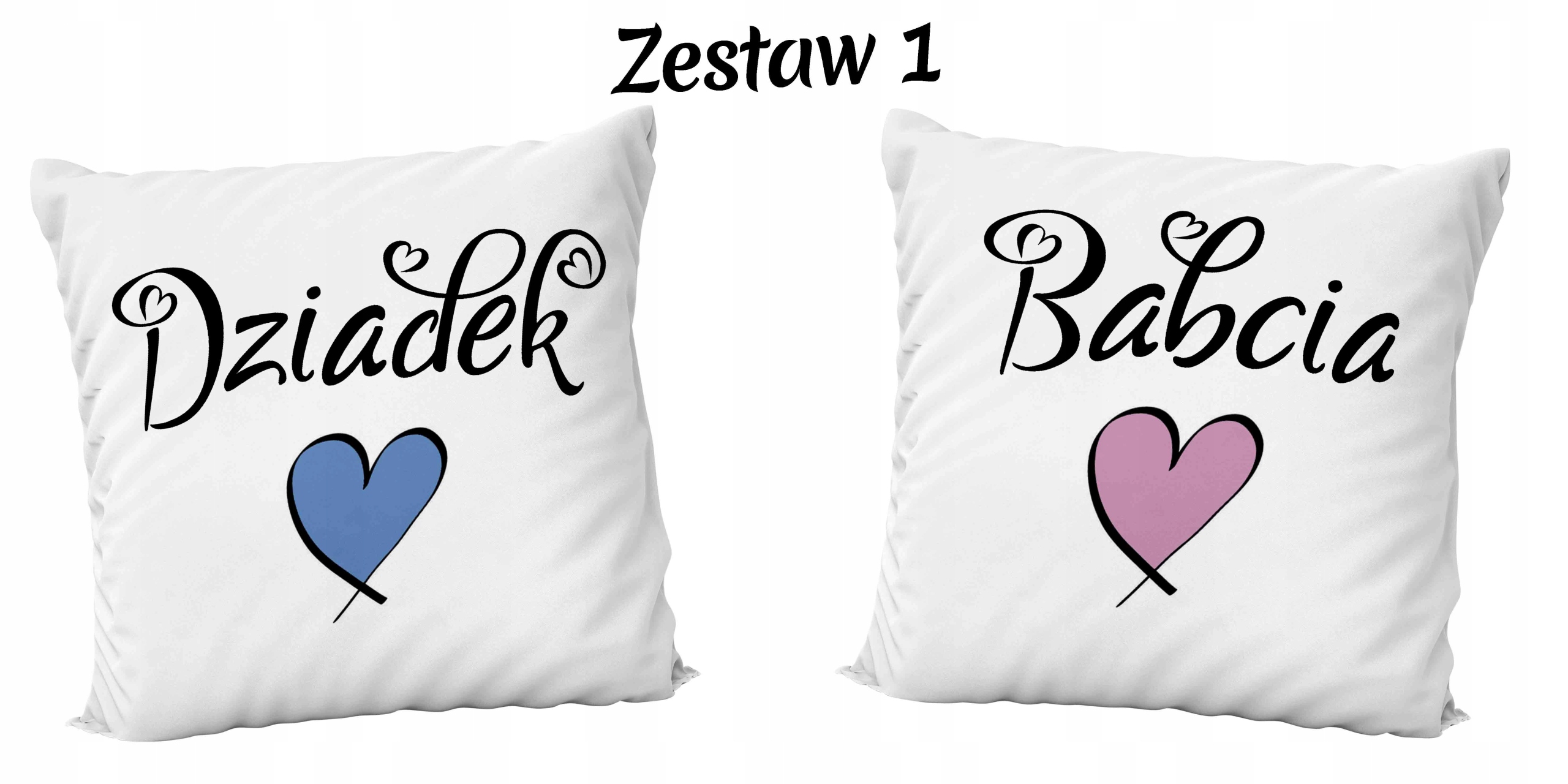 DZIEŃ BABCI DZIADKA PREZENT ZESTAW DWIE PODUSZKI WZORY Marka inna