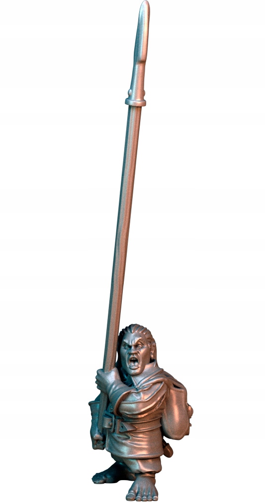 Halfling Rookie Pikeman - Minifaktura - Druk 3D