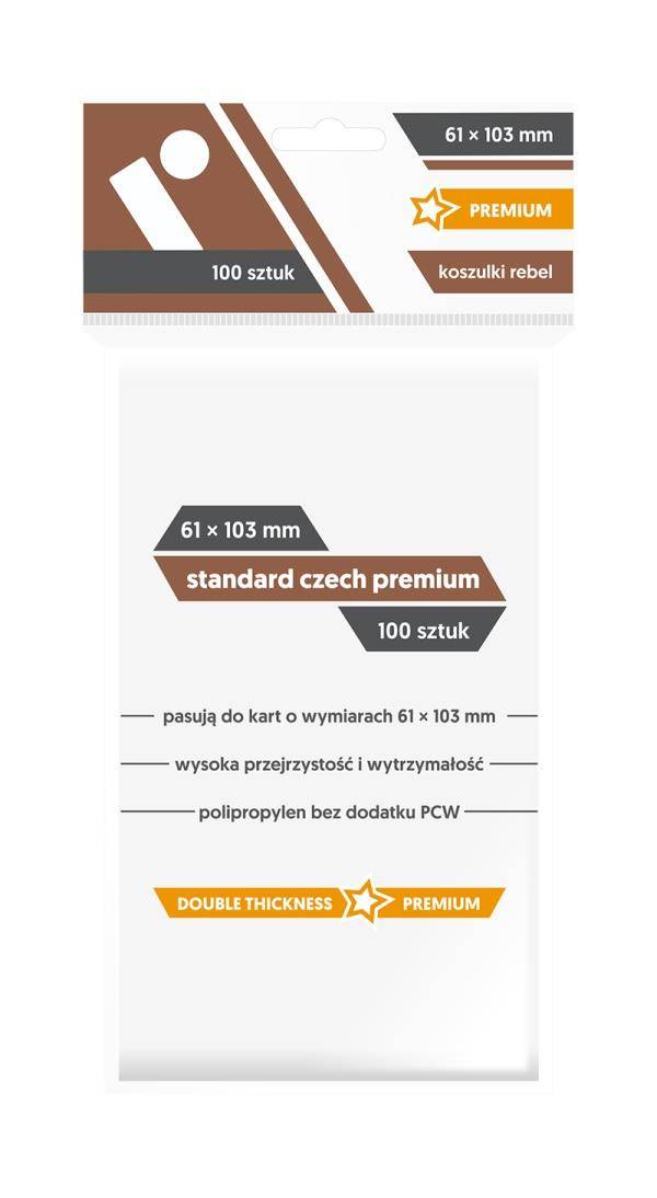 Koszulki Rebel 61x103 mm Premium Standard Czech