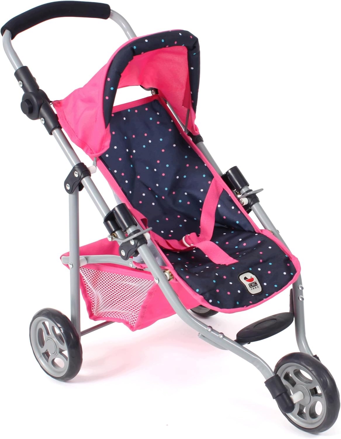Wózek Dla Lalek Bayer Chic 2000 Lola Spacerówka Jogger Różowy