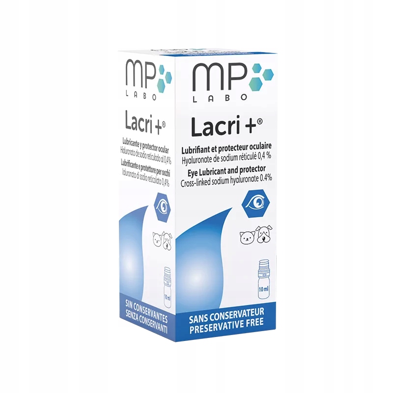 Mp Labo Lacri+ 10 ml – Hydratační oční kapky pro psy a kočky 10 ml
