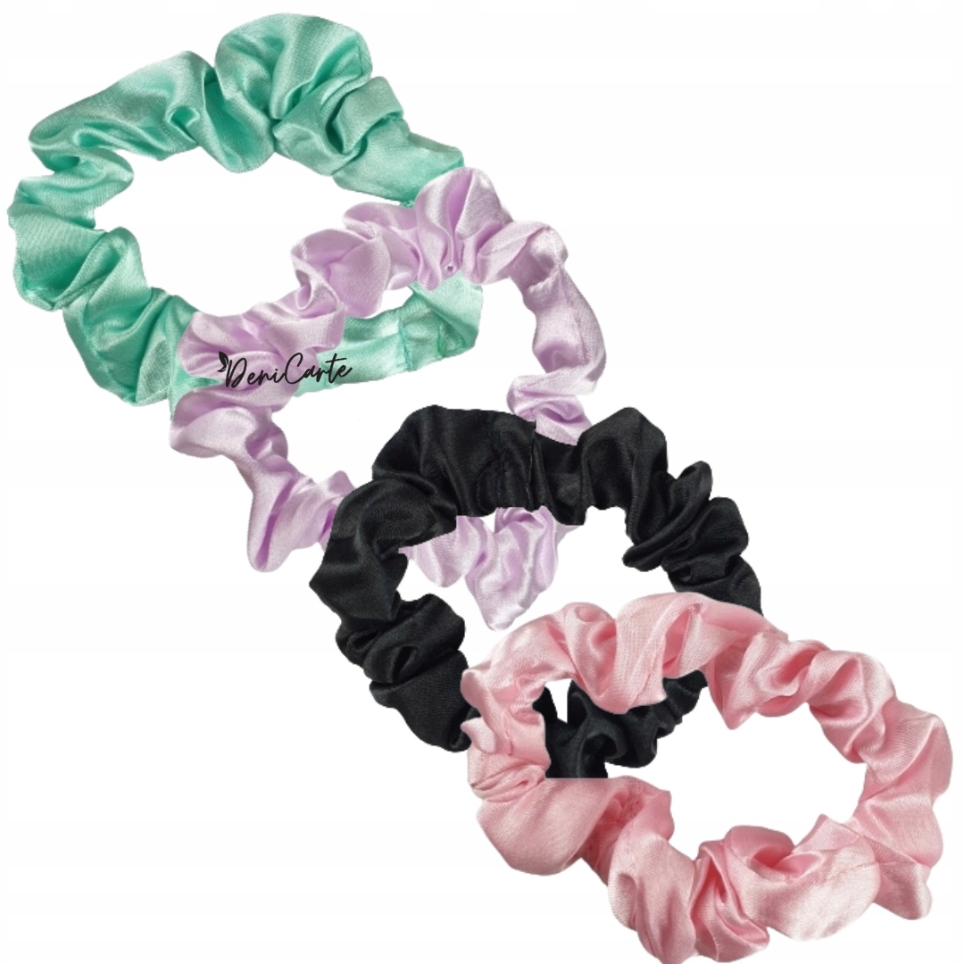 

Gumka Do Włosów Frotka Scrunchie Jedwabna 4SZT