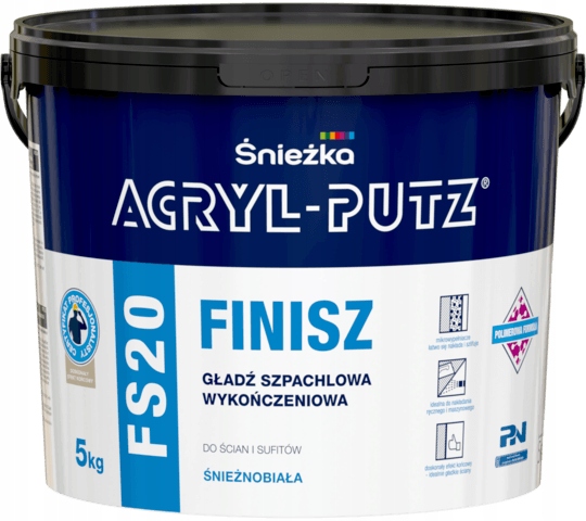 ŚNIEŻKA GŁADŹ SZPACHLOWA FS20 WYKOŃCZENIOWA 5KG