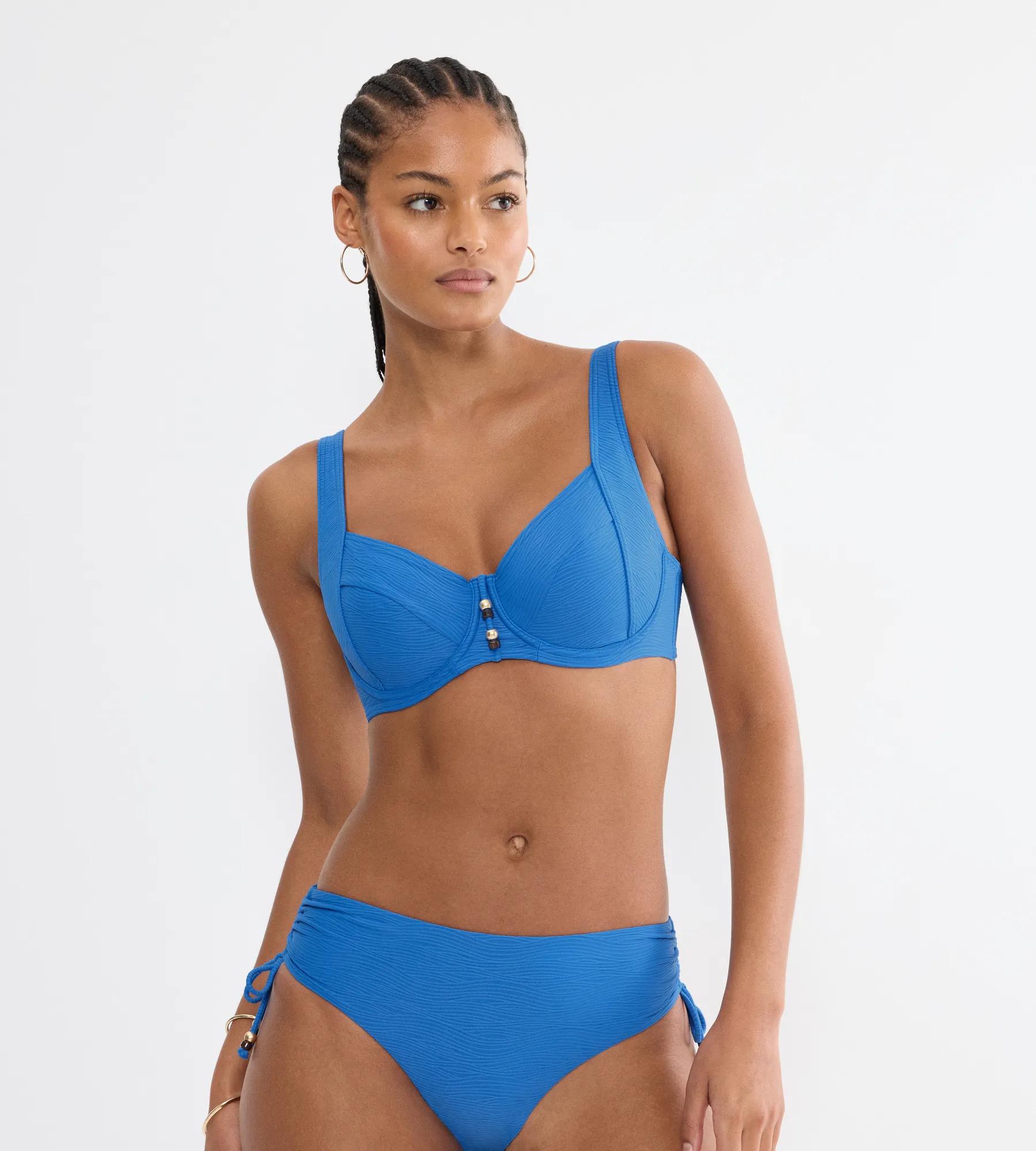 Měkká plavková podprsenka s kosticemi, modrá Triumph Summer Dune W 01