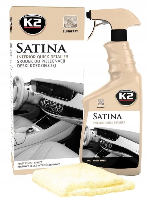 K2 SATINA DRESSING DO KOKPITU+MIKROFIBRA BLUEBERRY