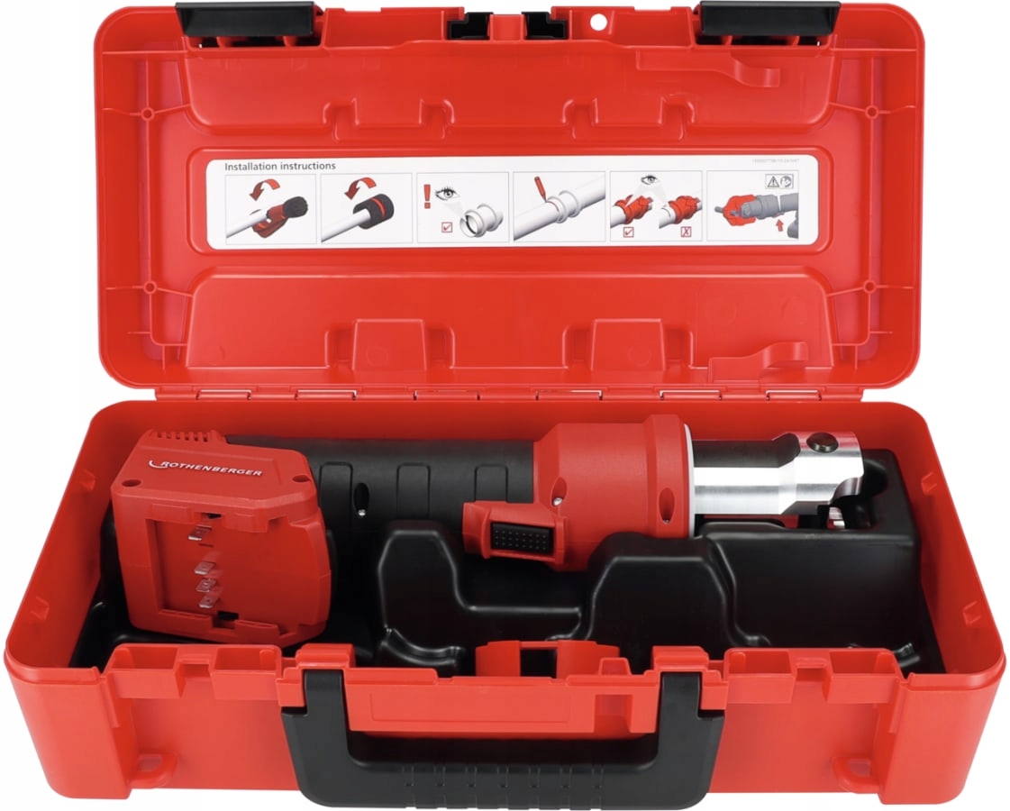 Romax 4000 4.0AH/18V Z Ładowarką Zestaw 3 Szczęk Sv 15-22-28 Rothenberger