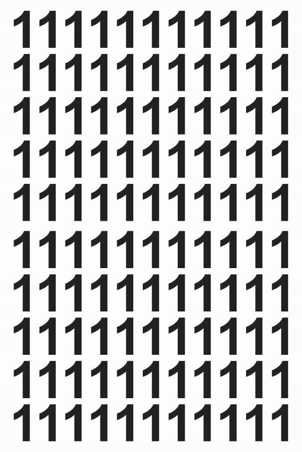 

Naklejki Cyfry 2cm 100szt Cyfra 1 Różne