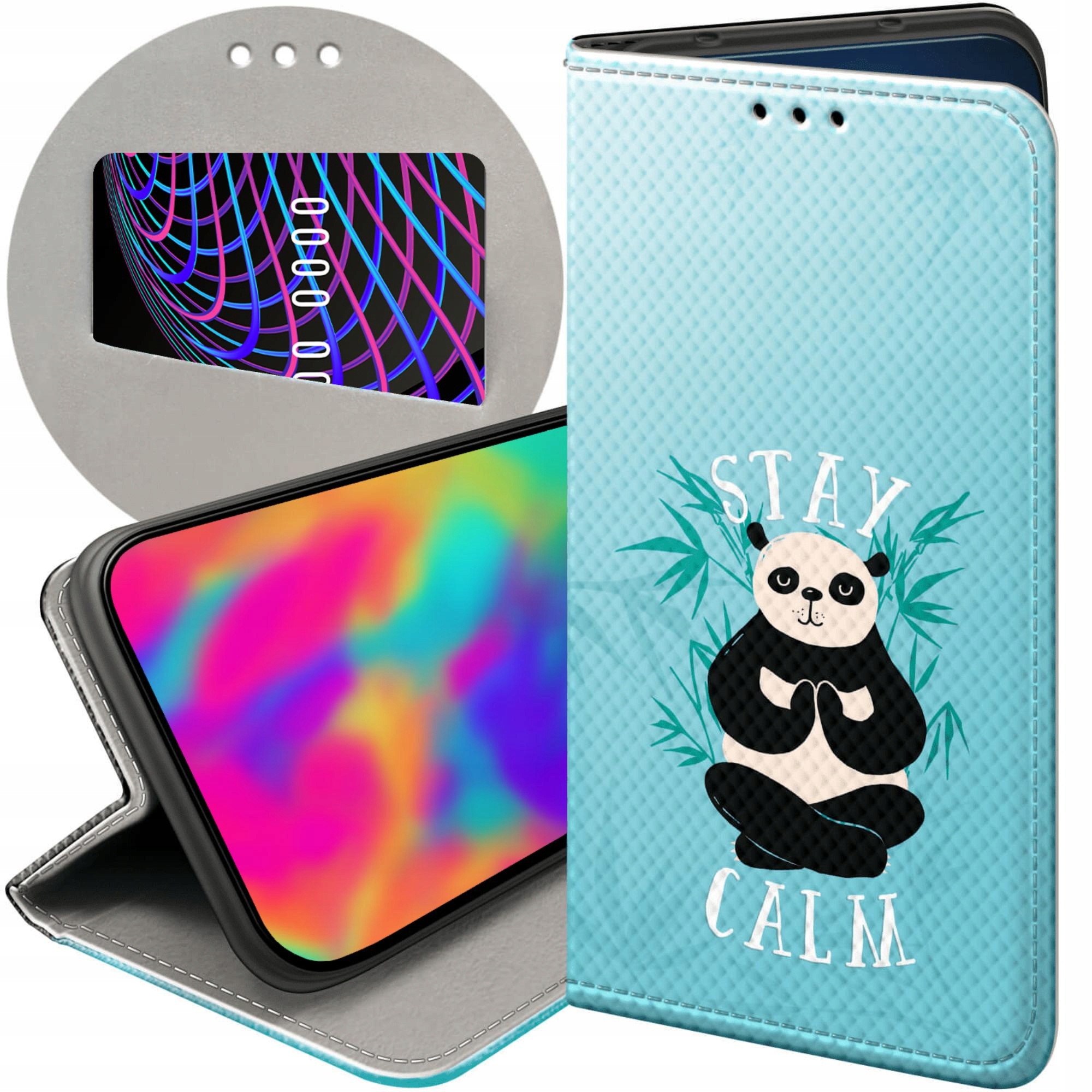 Etui Z Klapką Do Oppo RENO13 F 4G 5G Panda Bambus Pandy Futerał
