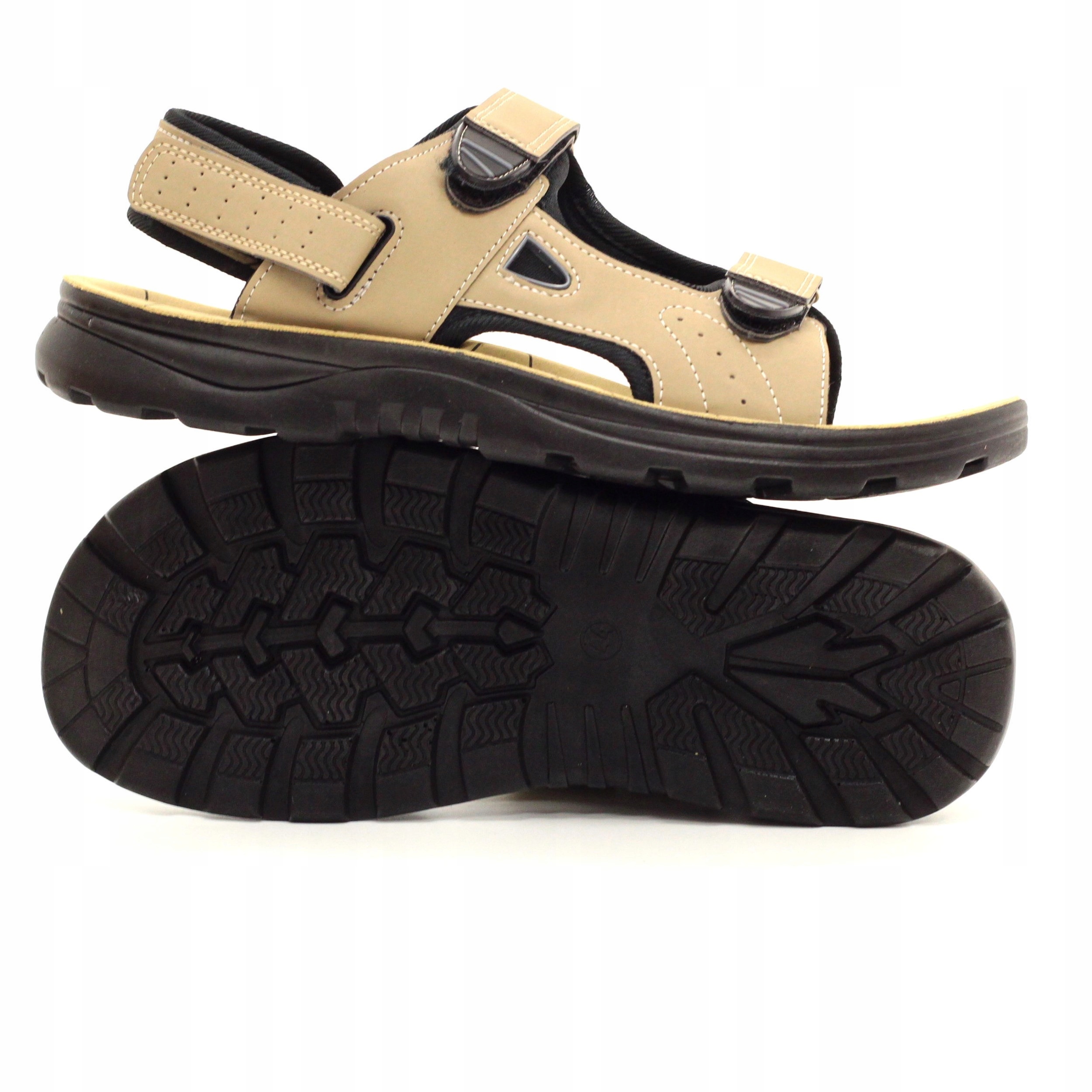 SANDAŁY MĘSKIE SPORTOWE REGULACJA NA RZEP Długość wkładki 28 cm