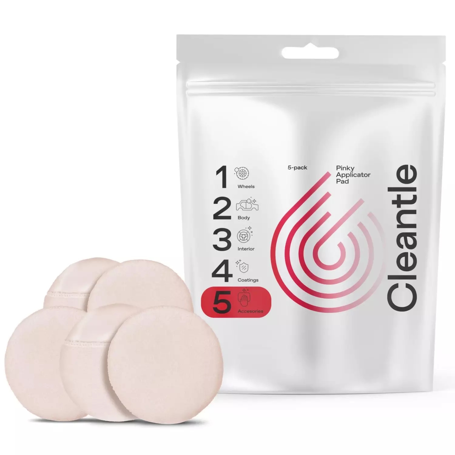 Cleantle Pinky Applicator Pad 5pack