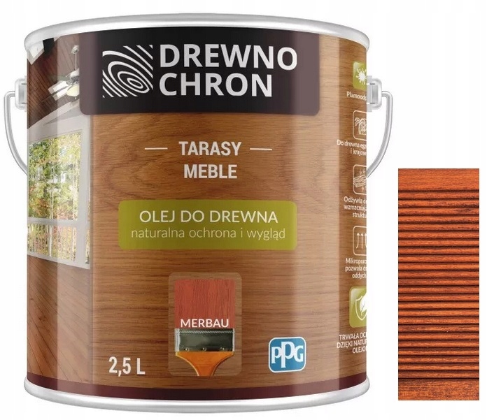 Drewnochron Olej Do Drewna Merbau 2.5L