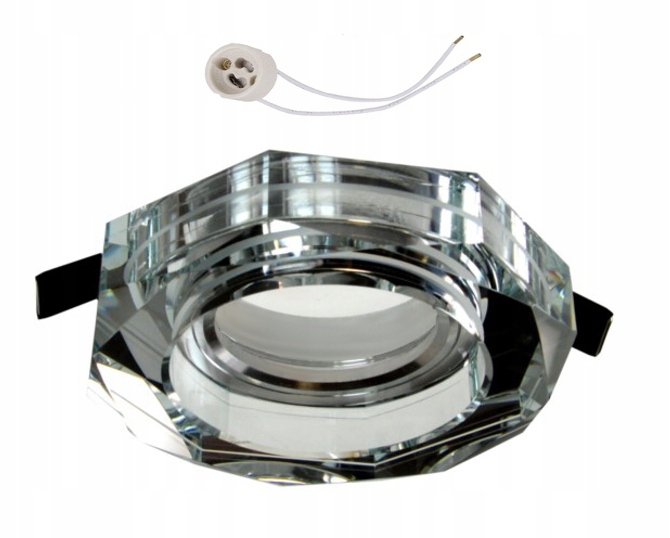 

Oprawa sufitowa szklana halogen do Led GU10 lustro