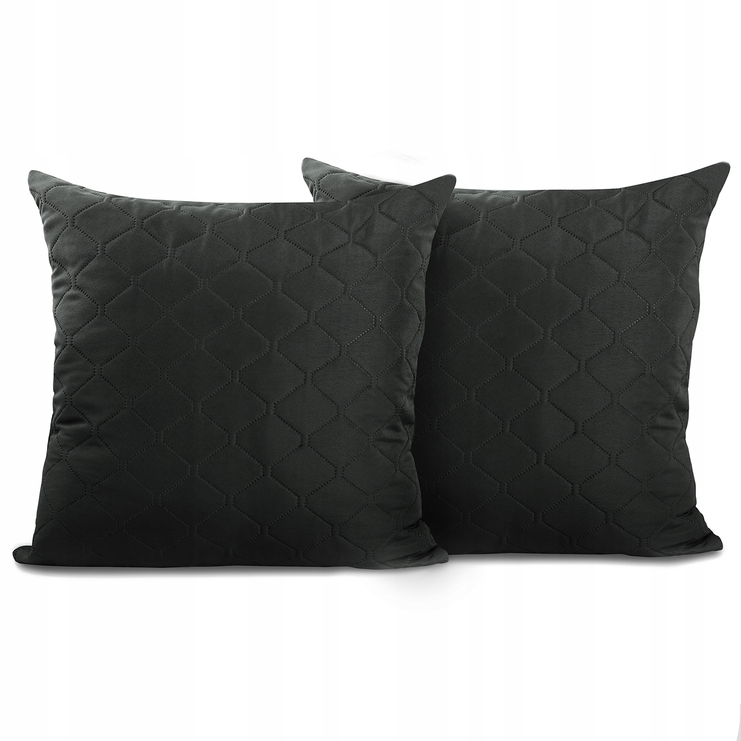 

Pikowana poszewka na poduszkę Czarna 40x40*2 szt.