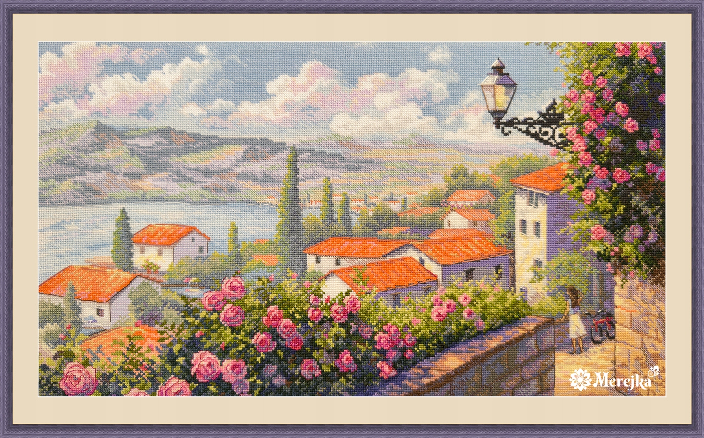 Sada pro křížkovou výšivku Merejka K-276 "Šepot léta" 43,5 x 25 cm