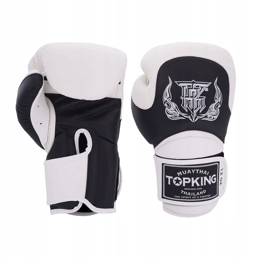 boxerské rukavice muay thai top king blend 12OZ Bílá/černá