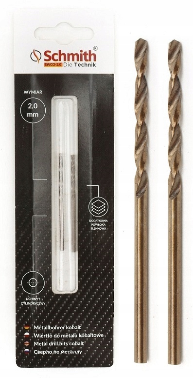 

Schmith Wiertło Do Metalu Kobaltowe 2mm 2szt.