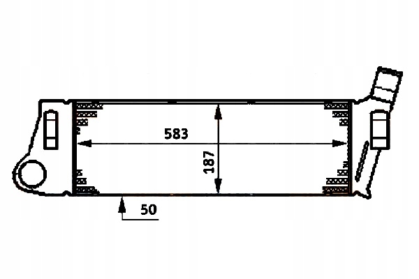 INTERCOOLER RENAULT MEGANE II HELLA Producent części Hella
