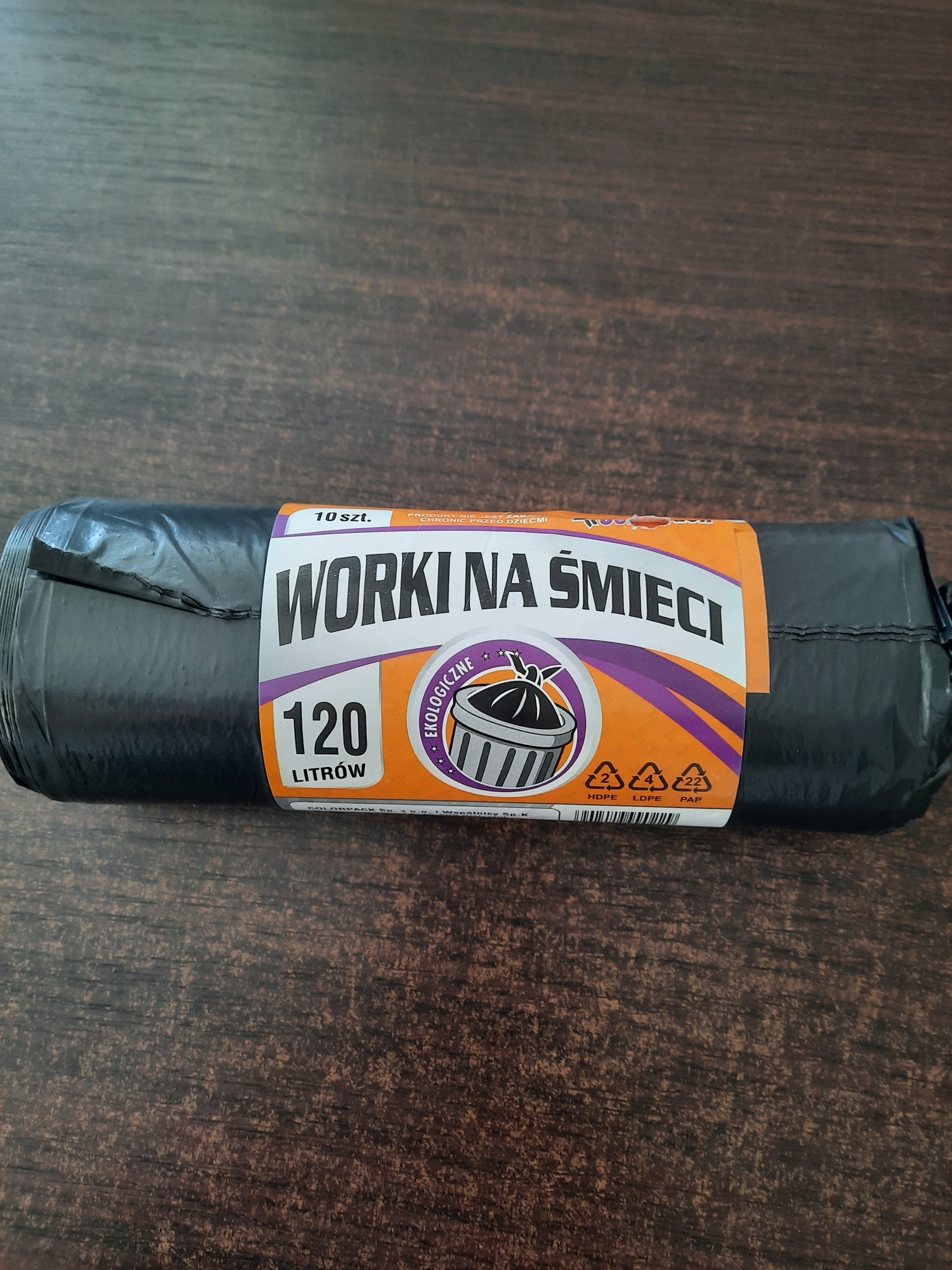 

Worki Na Śmieci 120L Czarne 10szt. Ekologiczne
