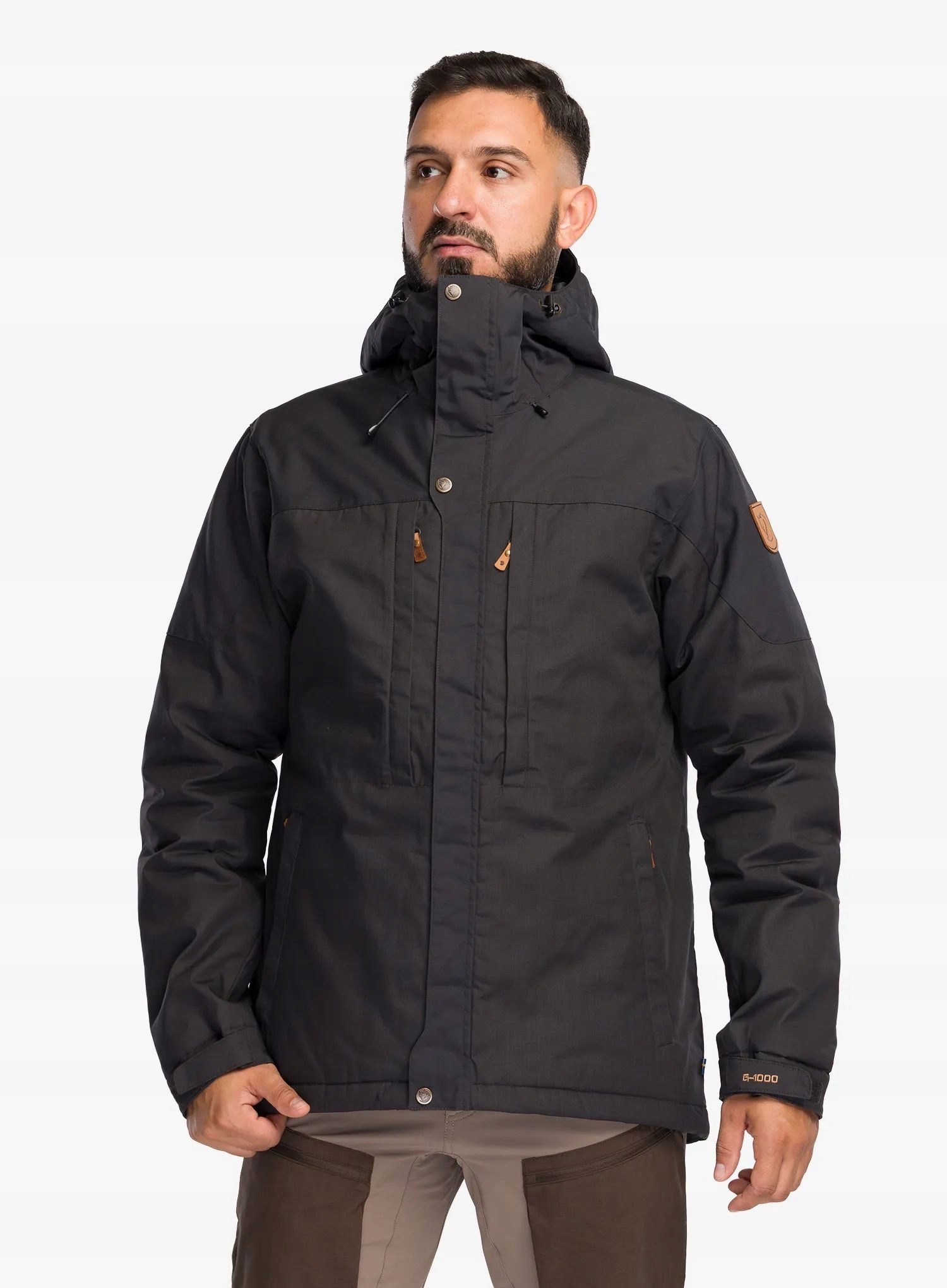 Zateplená bunda Fjallraven Skogso Padded Jacket tmavě šedá M