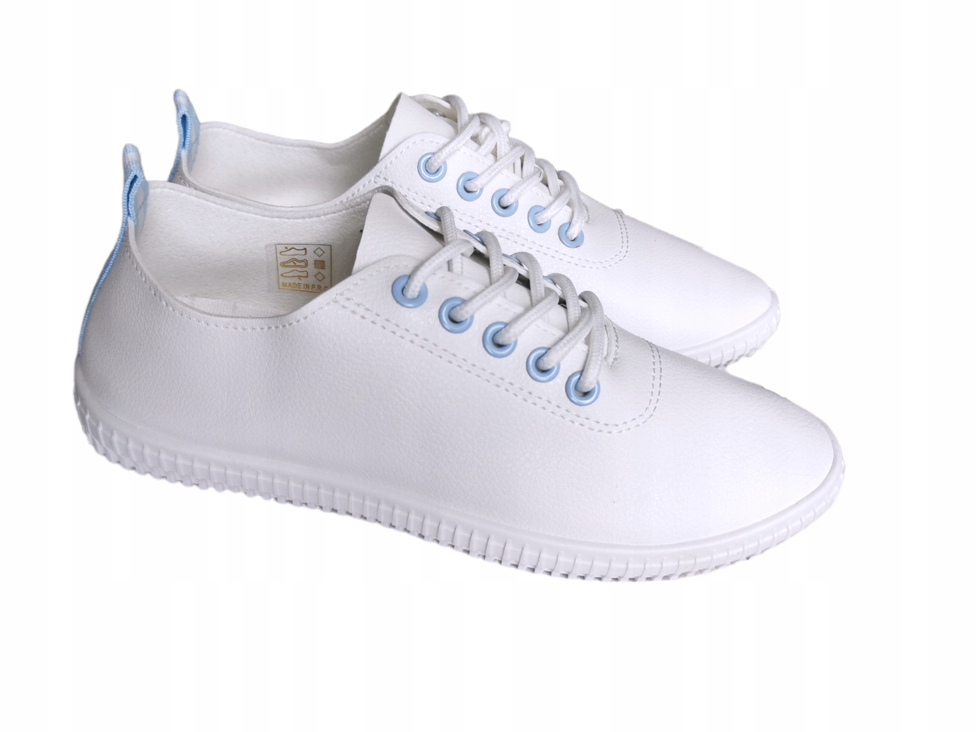 BIAŁE TRAMPKI SKÓRZANE TENISÓWKI 40 Marka inna