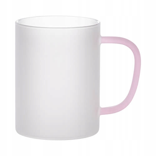 

Szklanka 450 ml szroniona z różowym uszkiem