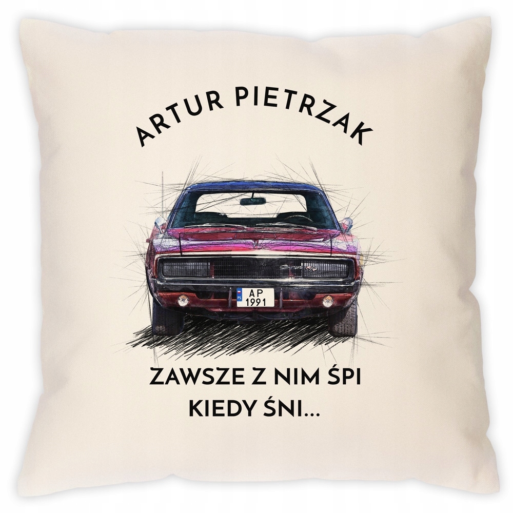 

Poduszka Z Nadrukiem Dodge Charger Fana
