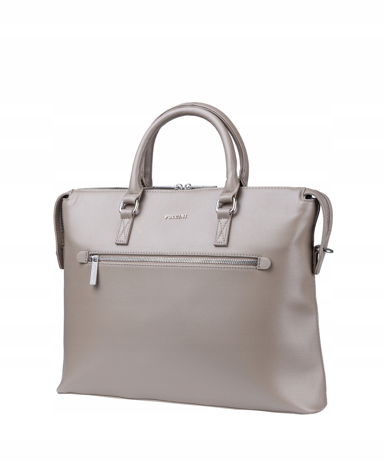 Torba Na Laptopa Damska Aktówka do Pracy 14'' Puccini Beżowa BAXP0036 2A