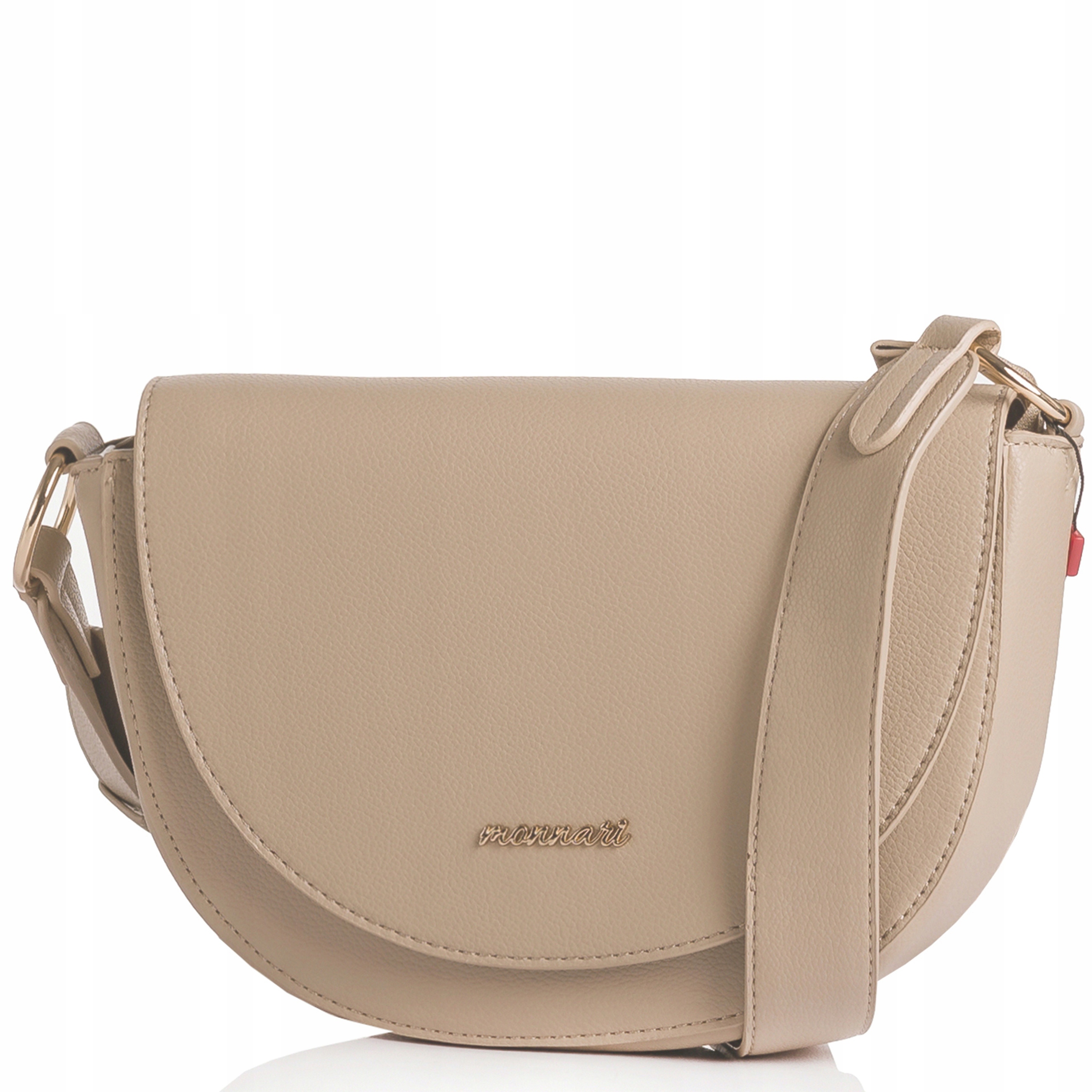 Monnari Torebka Damska Listonoszka Łódka crossbody Premium Beżowy