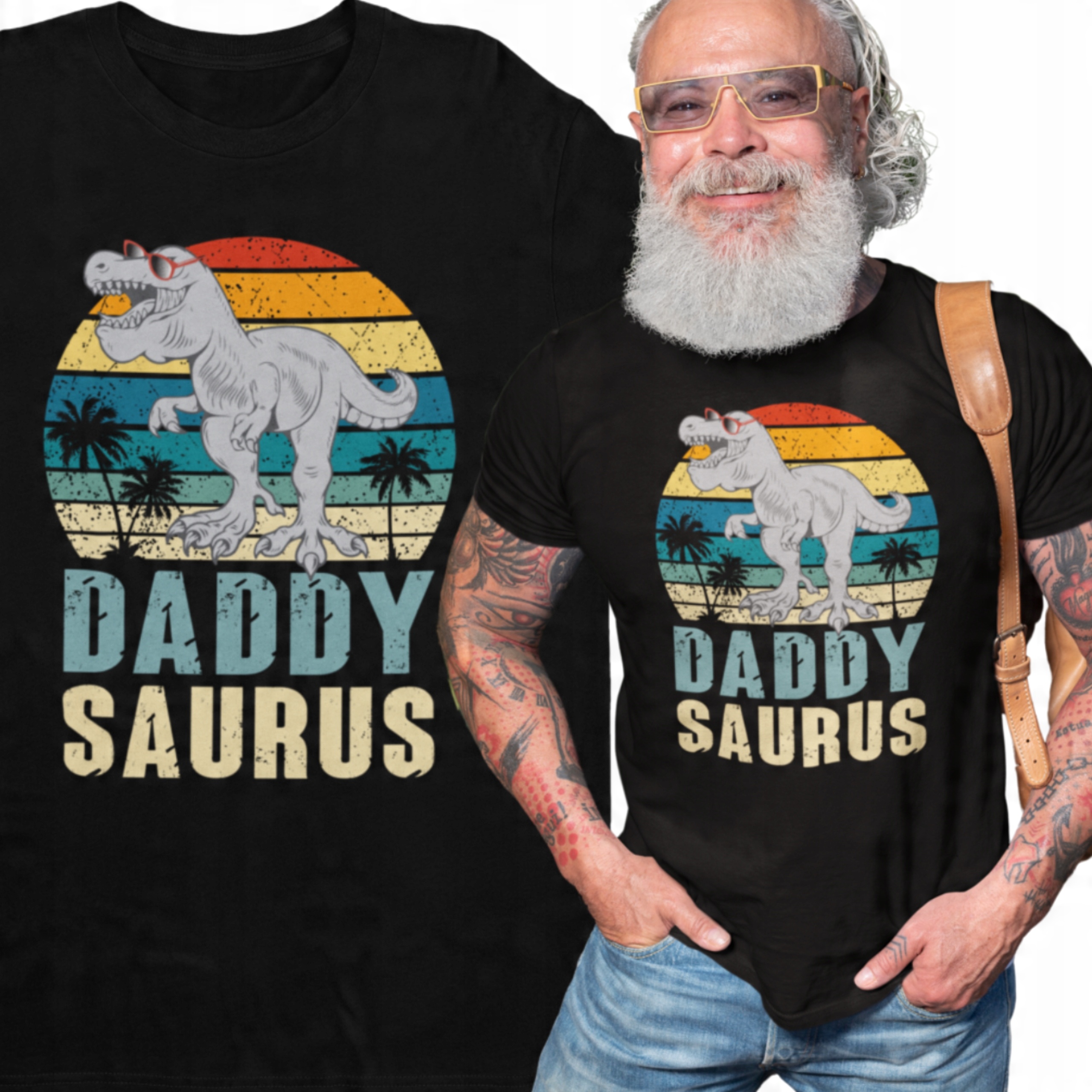 

Koszulka męska Daddysaurus T-shirt Na Taty