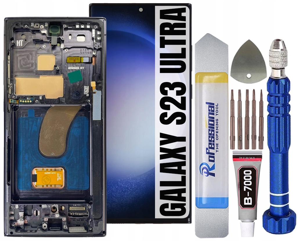 Displej Pro Samsung Galaxy S23 Ultra 5G S918 S918B Big Oled Displej Rámeček