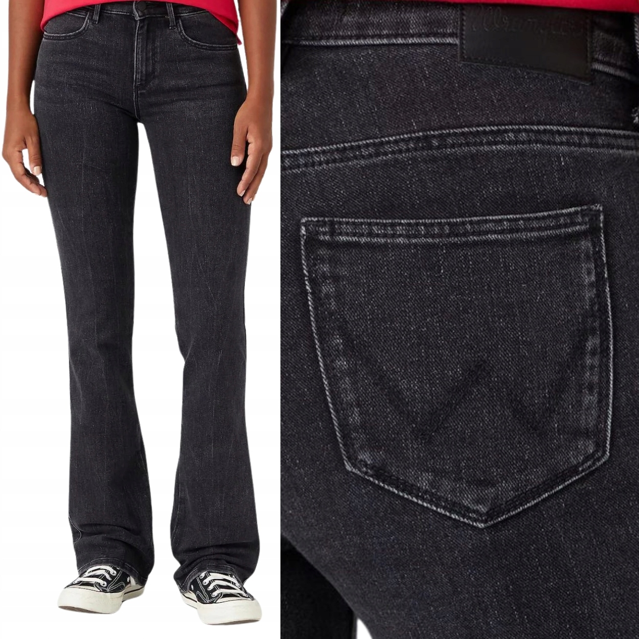 Wrangler Bootcut Soft Eclipse rozšiřitelné dámské džínové kalhoty W32 L32