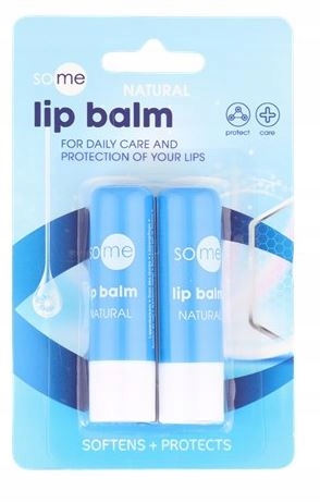 Balsam do ust nawilżający 2 sztuki NATURAL