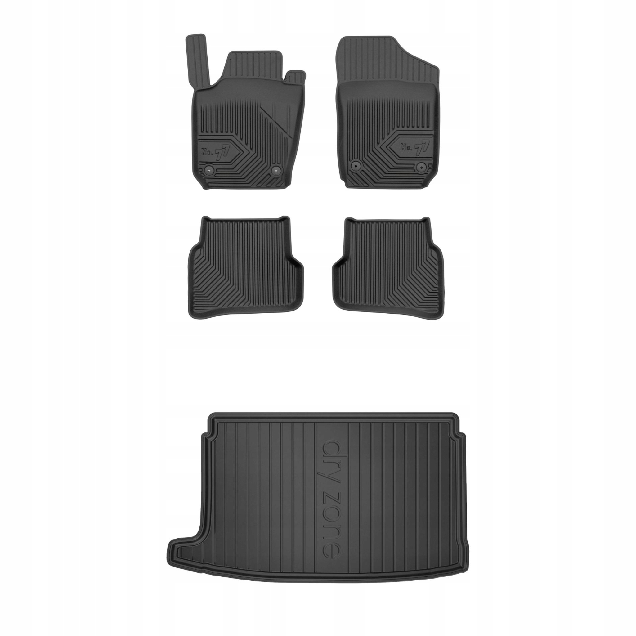 Sada gumových kobercov a rohoží pre Vw Polo V 2009-17