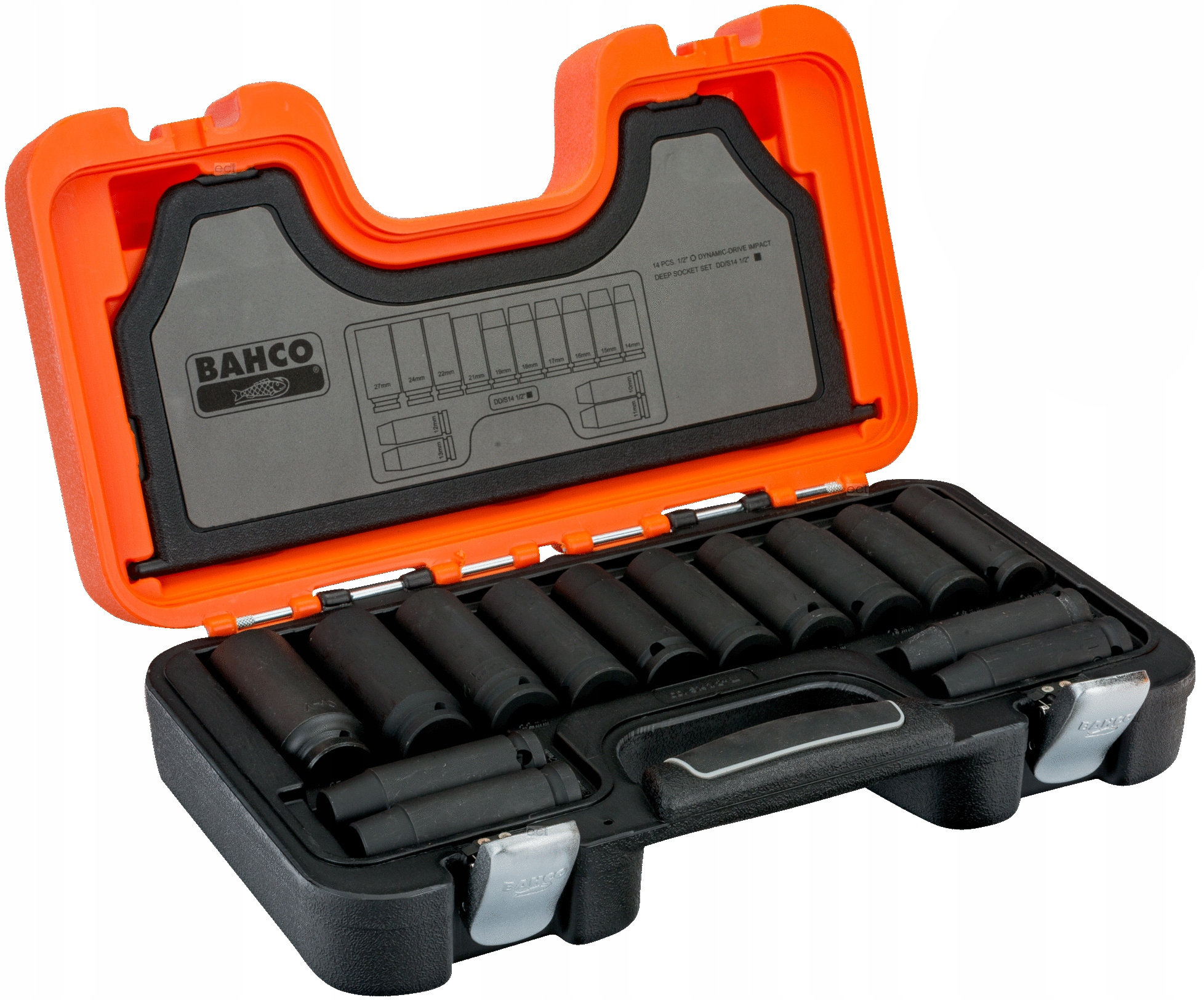 BAHCO DD/S14 ZESTAW 14 szt. NASADEK UDAR. 1/2''